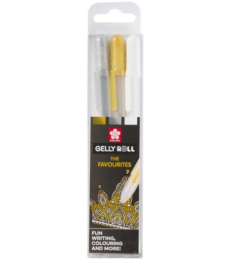 Sakura Набор гелевых ручек Gelly Roll Metallic 3 шт.