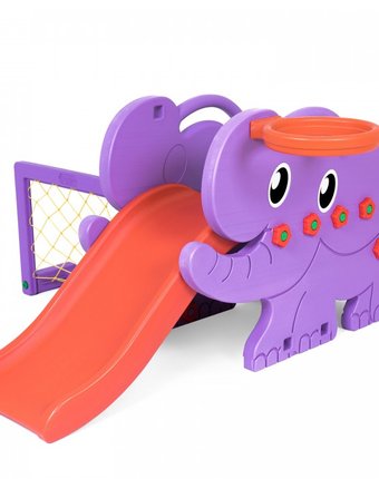 Миниатюра фотографии Happy box детский игровой комплекс jm-706d elephant горка баскетбольное кольцо футбольные ворота