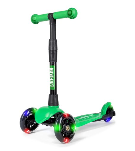 Трехколесный самокат Дерзкий Стайл детский, бесшумное шасси Super-CHASSIS светящиеся колеса