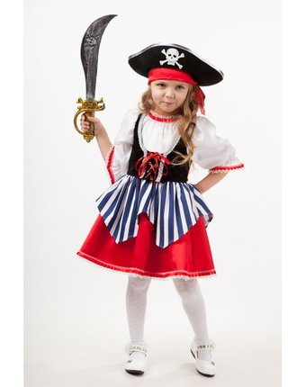 Миниатюра фотографии Пуговка карнавальный костюм пиратка сейди сказочный маскарад