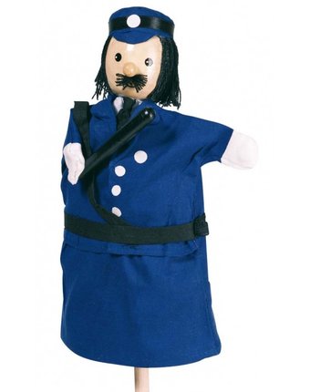 Миниатюра фотографии Goki кукла на руку полицейский