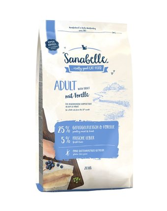 Сухой корм Sanabelle Adult NEW с форелью, 2 кг