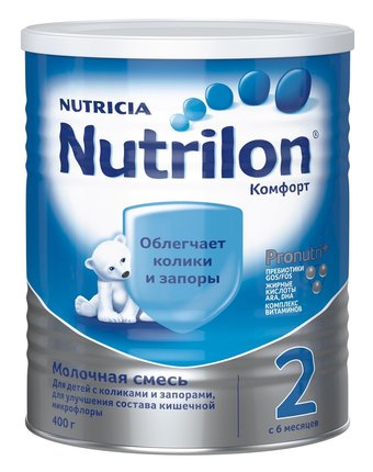 Молочная смесь Nutrilon Комфорт 2 6-12 месяцев, 400 г