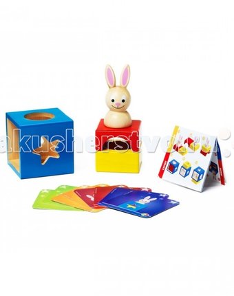 Миниатюра фотографии Развивающая игрушка bondibon логическая игра застенчивый кролик