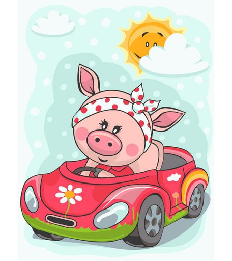 Набор для раскрашивания по номерам ФРЕЯ Эх, прокачу!