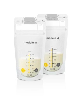 Миниатюра фотографии Пакеты medela breast milk storage bags для хранения грудного молока одноразовые, 180 мл, 50 шт