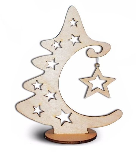 Сборная модель Издательство Учитель Ёлочка со звёздочками