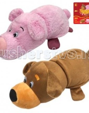 Миниатюра фотографии Мягкая игрушка 1 toy вывернушка собака и свинья 35 см