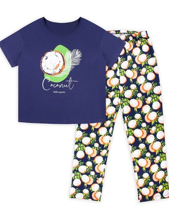 Миниатюра фотографии Пижама футболка/брюки веселый малыш