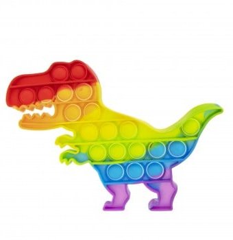 Миниатюра фотографии Игрушка pop it 1toy "динозавр"