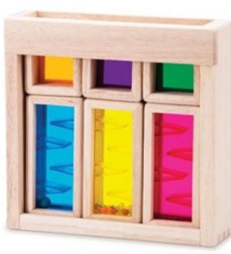 Деревянная игрушка Wonderworld Радужные блоки со звуком Рассвет