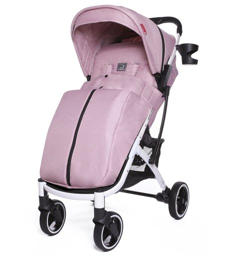 Прогулочная коляска Jetem Lavida дымчато-розовый белая рама