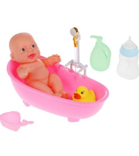 Наша Игрушка Пупс с аксессуарами 25 см LD8511F-9B