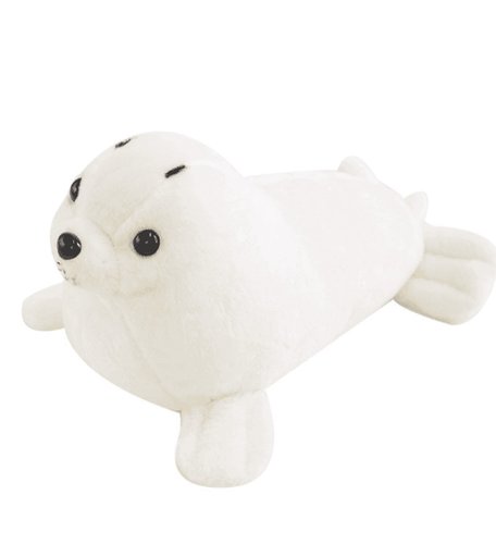 Мягкая игрушка Super01 Тюлень 30 см цвет: белый
