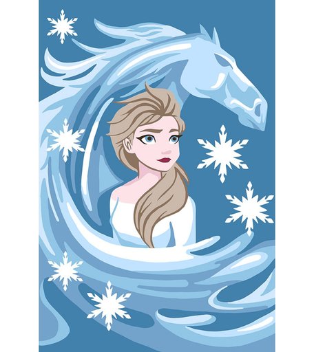 Набор для раскрашивания по номерам ФРЕЯ Эльза и Нокк