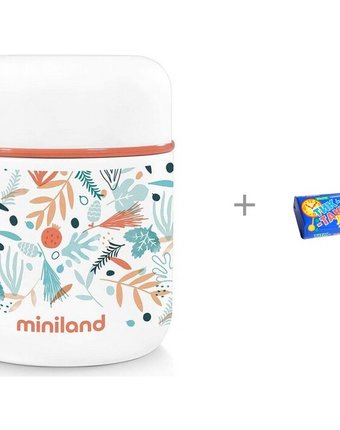 Термос Miniland Mediterranean Mini для еды с сумкой 280 мл и Мыло Свобода Тик-так 150 г