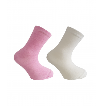 Носки шерстяные Janus, 2 пары, розовый, белый