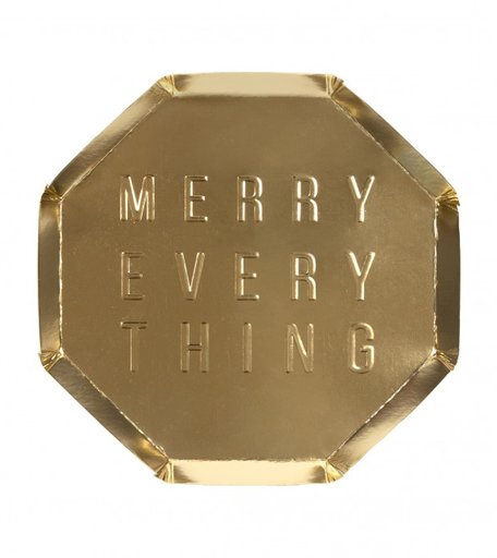 MeriMeri Тарелки с надписью Merry Every Thing 125х125 мм