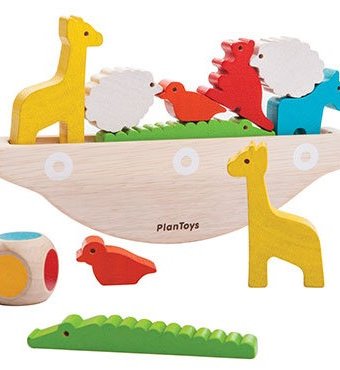 Миниатюра фотографии Деревянная игрушка plan toys головоломка балансирующая лодка