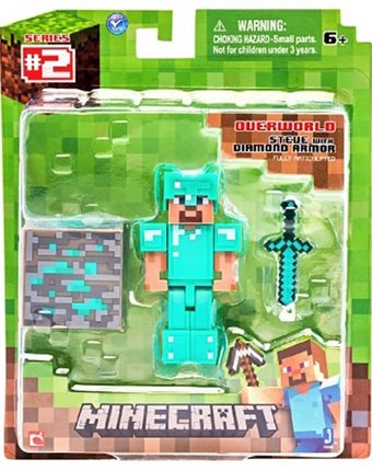 Minecraft Фигурка Diamond Steve 8 см