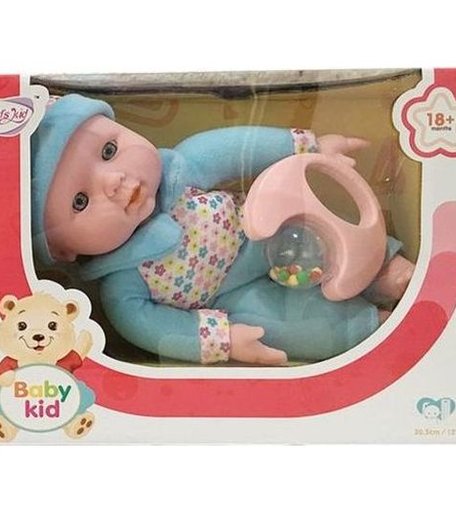 Пупс Наша Игрушка в голубом костюме 30 см