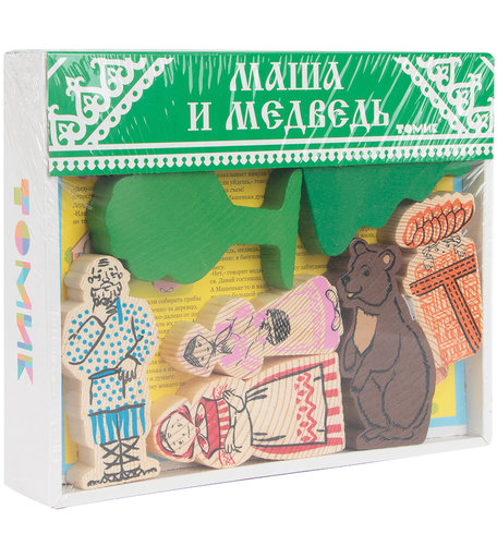 Деревянный конструктор Томик Маша и Медведь