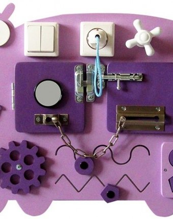 Миниатюра фотографии Деревянная игрушка нумикон игры монтессори бизиборд бегемотик