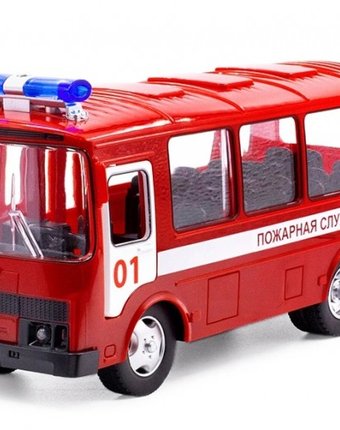 Serinity Toys Инерционная машинка Автобус паз Пожарная служба