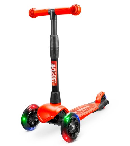 Трехколесный самокат Дерзкий Стайл детский, бесшумное шасси Super-CHASSIS светящиеся колеса