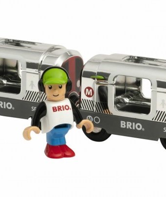 Миниатюра фотографии Brio поезд метро металлик