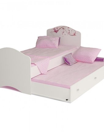 Подростковая кровать ABC-King Фея с рисунком без страз без ящика 190x90 см
