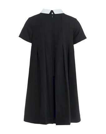 Миниатюра фотографии Черное платье со съемным воротничком gulliver