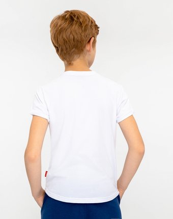 Миниатюра фотографии Белая футболка с принтом gulliver