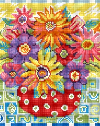 Белоснежка Мозаичная картина Цветики-цветочки 291-ST-S