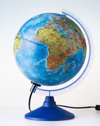 Globen Глобус Земли физико-политический с подсветкой 250 серия Евро