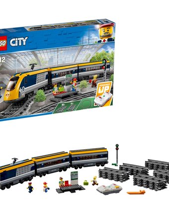 Миниатюра фотографии Конструктор lego city 60197 пассажирский поезд