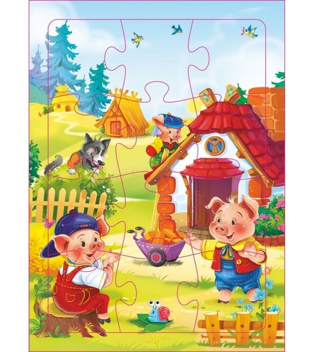 Пазл Издательство Учитель Три поросёнка