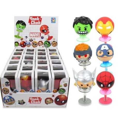 Игрушка-прыгун 1Toy Чпок-Скок: Marvel, , 12 см