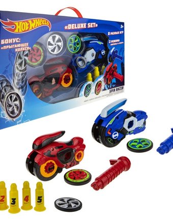Миниатюра фотографии Hot wheels игрушка spin racer deluxe set