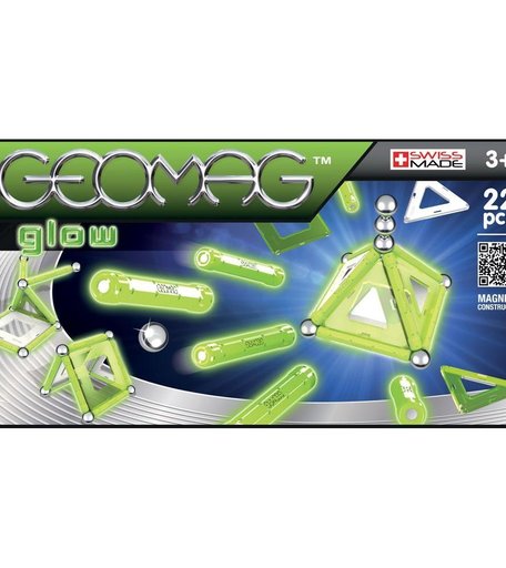 Магнитный конструктор Geomag Glow 22 детали