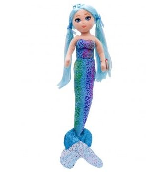 Мягкая игрушка TY Mermaids "Русалка Индиго" с блёстками, 50 см