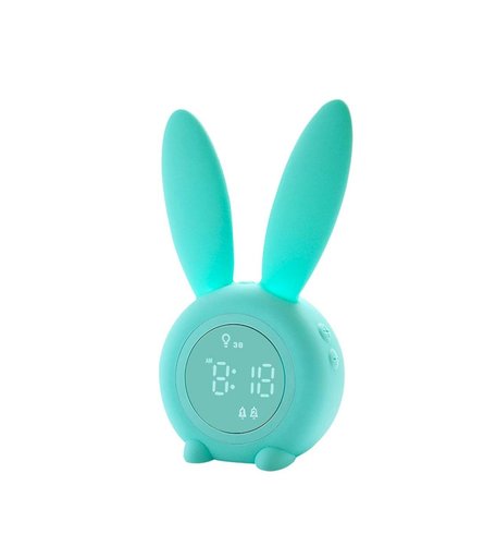 Часы будильник электронные LaLa-Kids с подсветкой Зайчик