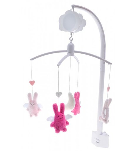 Мобиль Trousselier Angel Bunny с мягкими игрушками