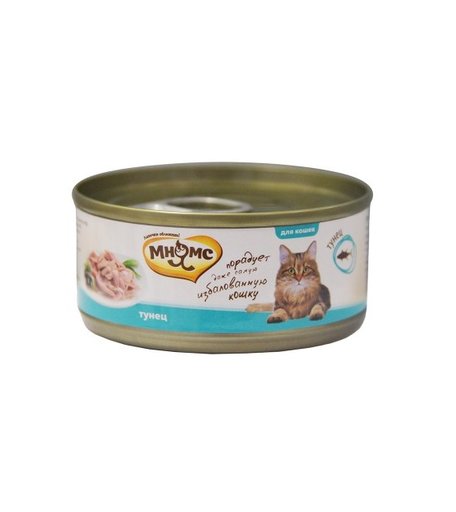 Влажный корм Мнямс, тунец в нежном желе, 70 г