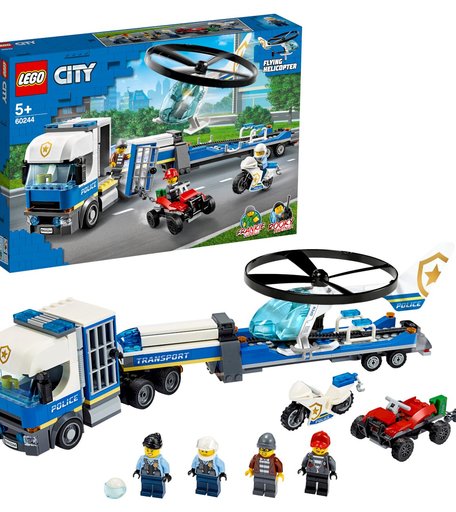 Конструктор LEGO City 60244 Полицейский вертолётный транспорт