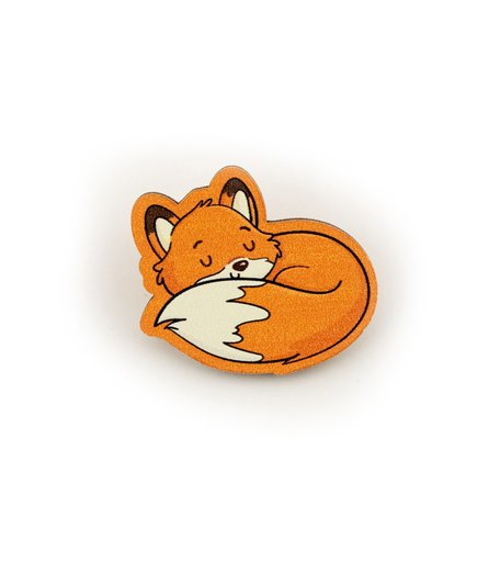 Значок Орландо - Лиса, 6.5 х 9.5 см