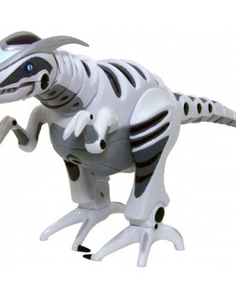 Миниатюра фотографии Интерактивный динозавр wowwee робораптор цвет: белый/черный