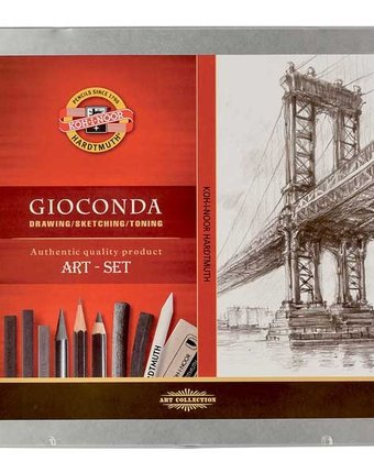Миниатюра фотографии Koh-i-noor набор для художника gioconda (24 предмета)
