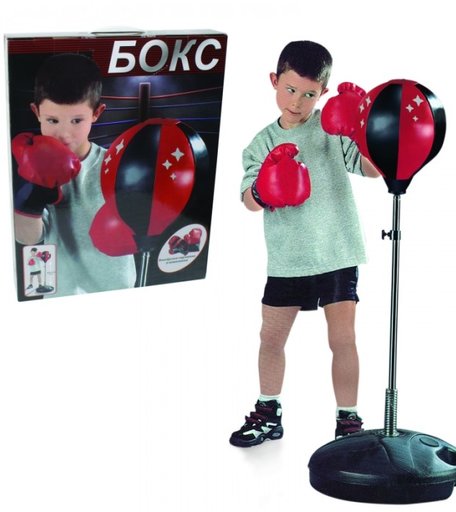 1 Toy Набор для бокса груша база 32 см стойка 80-100 см
