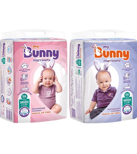 Подгузники My Bunny Midi (4-9 кг) шт.